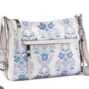 NWT The Alameda Floral Leather Crossbody Bag